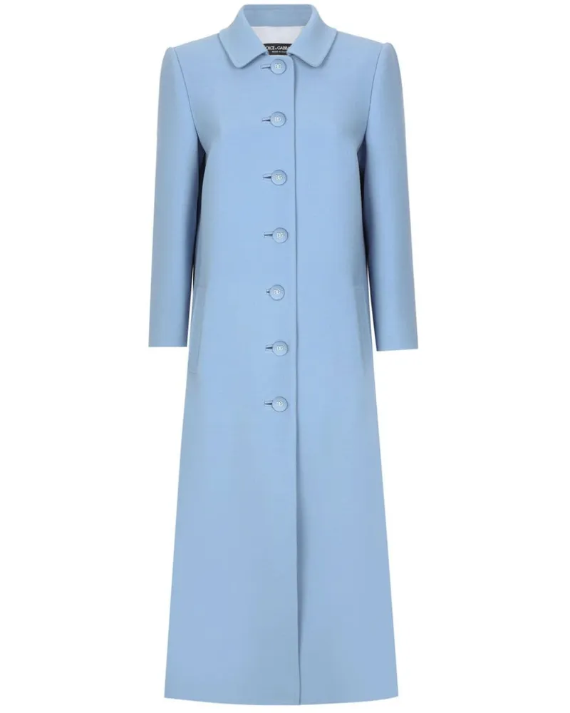 Dolce & Gabbana Einreihiger Mantel - Blau Blau