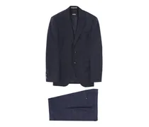 Karierter Anzug - Blau