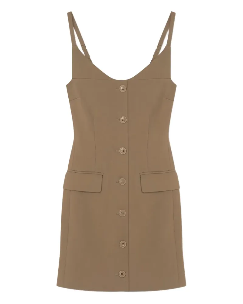 Nanushka Klassisches Peitho Minikleid - Braun Braun
