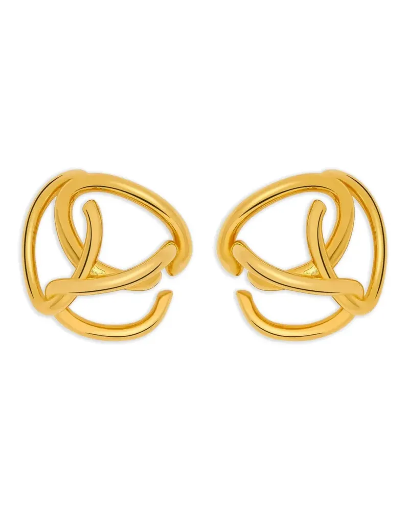 Oscar de la Renta Creolen mit Knotendetail - Gold Gold