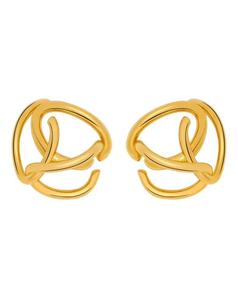 Oscar de la Renta Creolen mit Knotendetail - Gold Gold