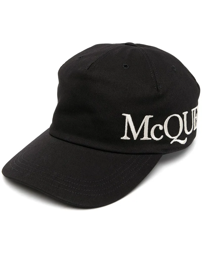 Alexander McQueen Baseballkappe mit Logo-Stickerei Schwarz