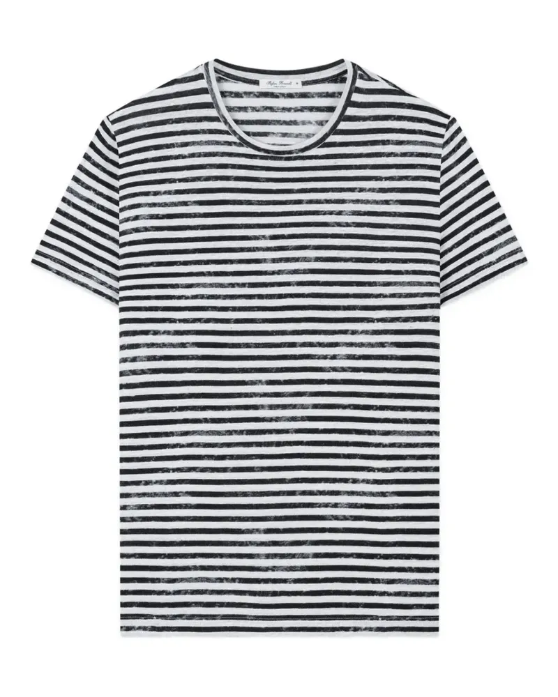 Stefan Brandt Enno striped T-shirt - Weiß Weiß
