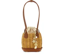 Gewebte Korbtasche - Braun