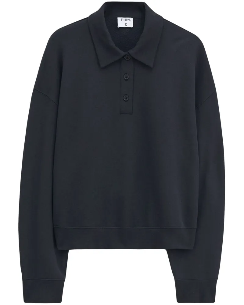 Filippa K Poloshirt aus Jersey - Schwarz Schwarz
