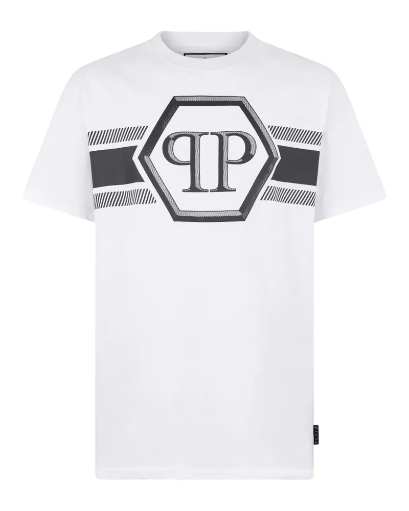 Philipp Plein T-Shirt mit Logo - Weiß Weiß