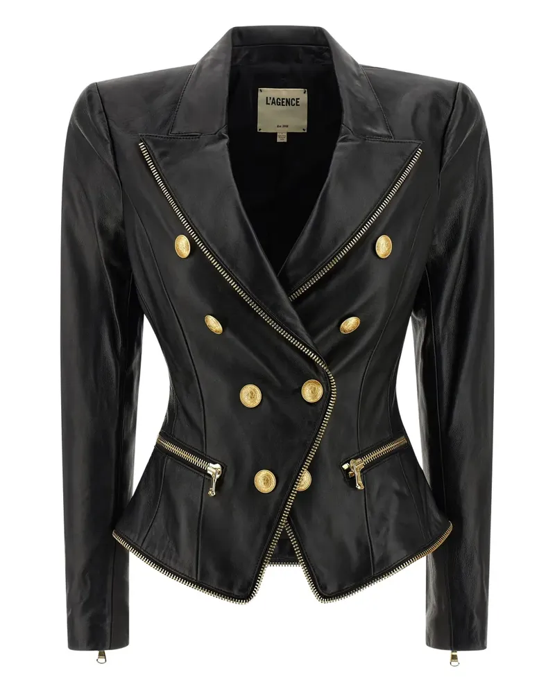 L'Agence Ottilie double-breasted blazer - Schwarz Schwarz
