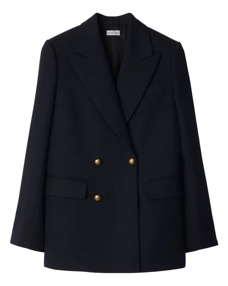 Burberry Klassische Wolljacke - Blau Blau