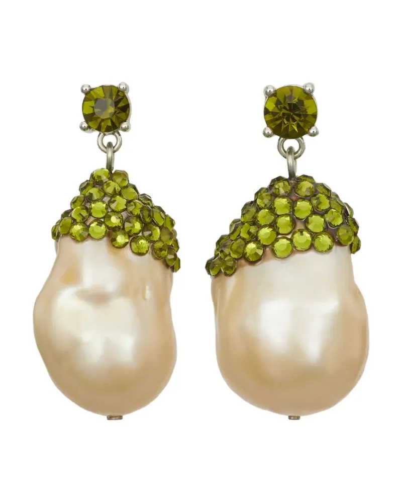 Tory Burch Moondance crystal drop earrings - Silber Silber