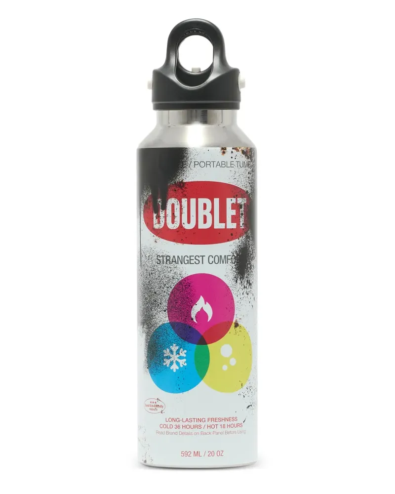 Doublet Trinkflasche mit Sprühdose-Design - Weiß Weiß
