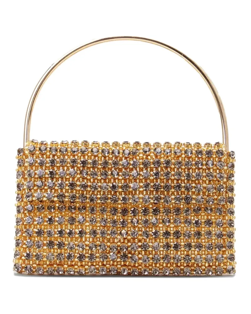 Vanina Nuances Clutch mit Kristallen - Braun Braun