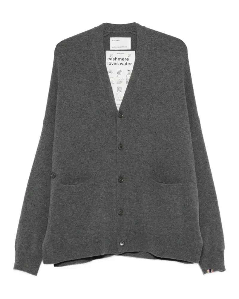 extreme cashmere Tokio Cardigan mit V-Ausschnitt - Grau Grau