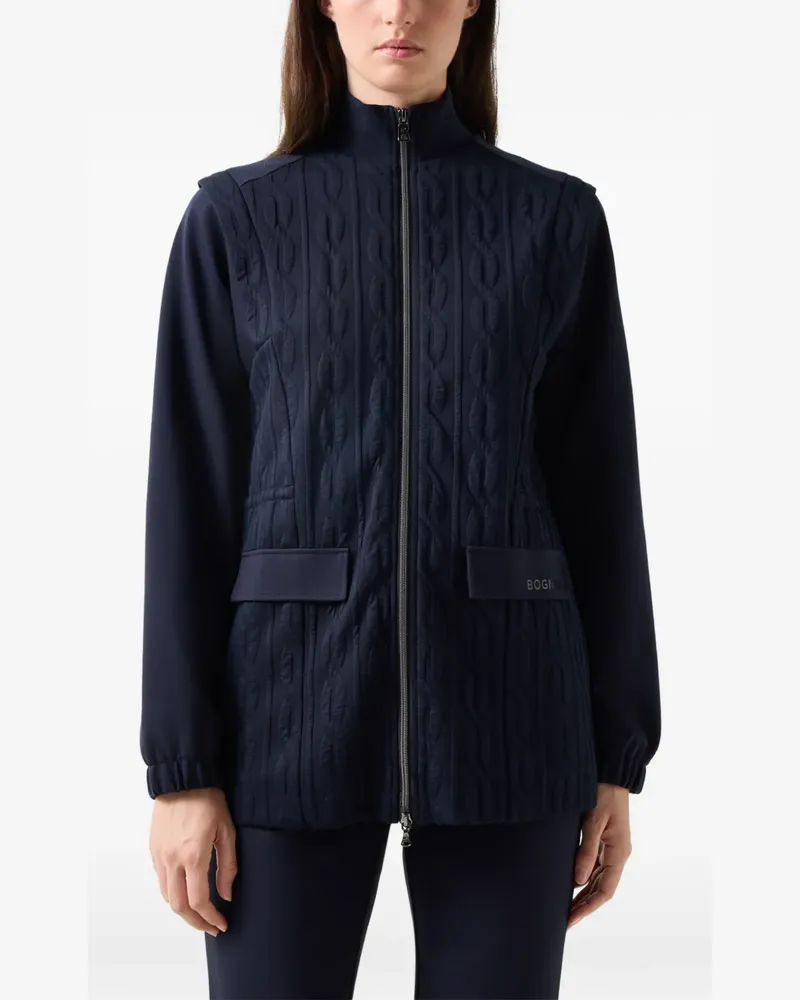 Bogner Katalina Jacke mit Zopfmuster - Blau Blau