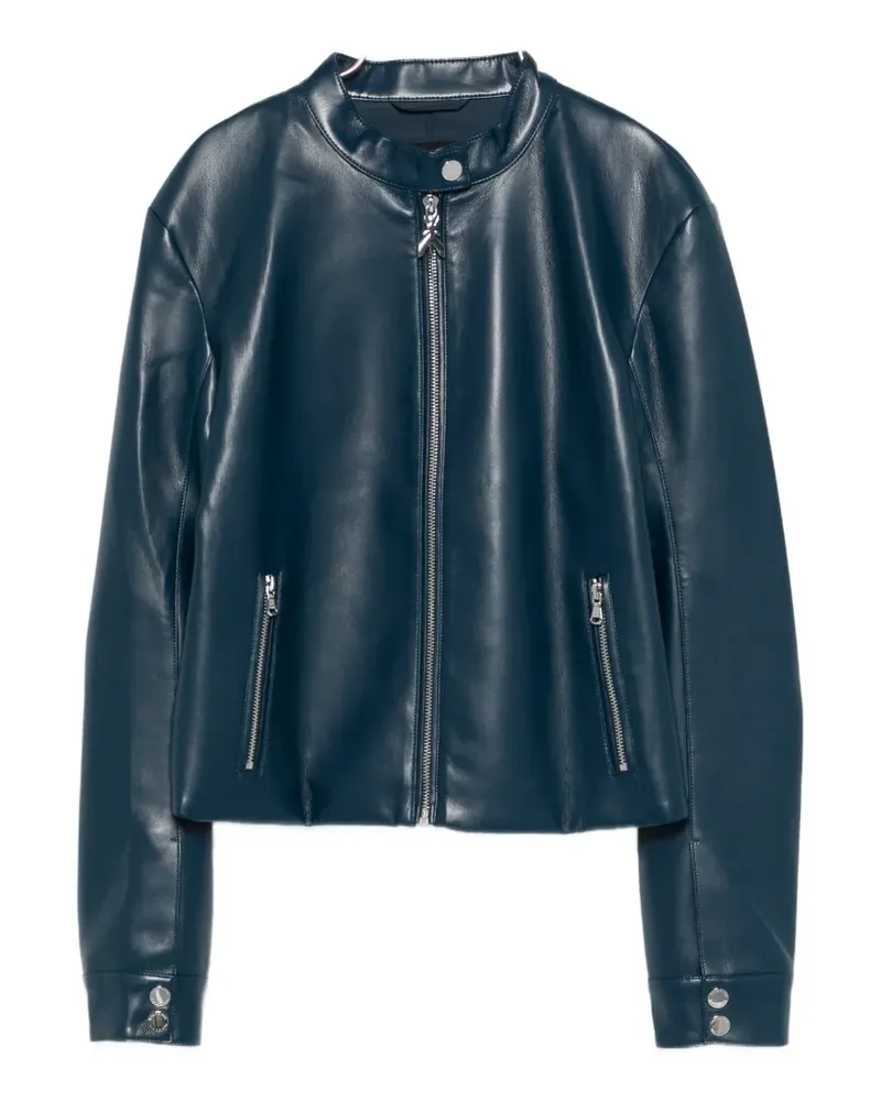 Patrizia Pepe coated fabric biker jacket - Blau Blau