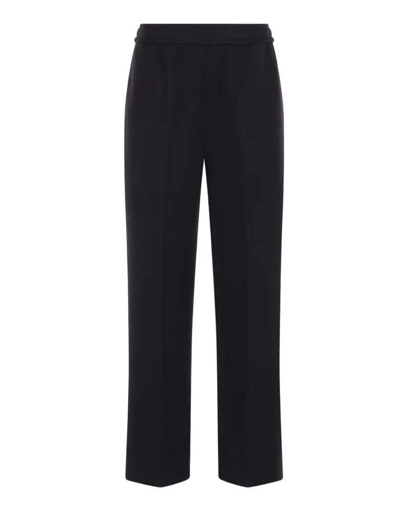 CFCL Gerippte Straight-Leg-Hose - Schwarz Schwarz