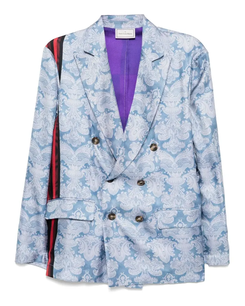 Pierre-Louis Mascia Jacke im Mustermix - Blau Blau