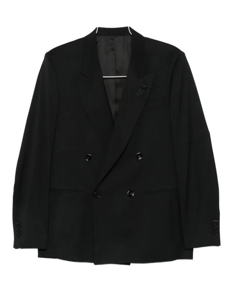 LARDINI double-breasted suit - Schwarz Schwarz