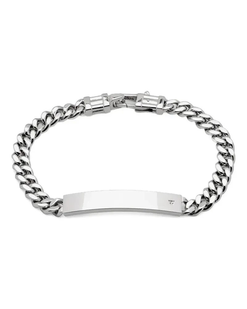 Tom Wood ID Panzerkettenarmband - Silber Silber