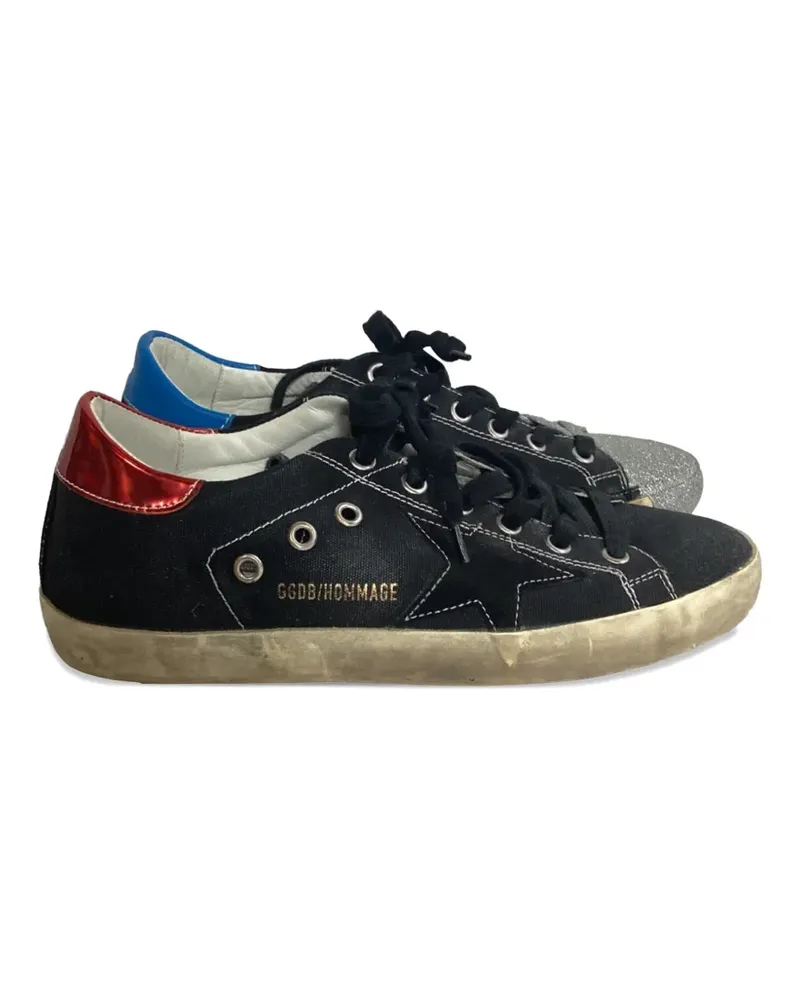 Golden Goose 2017 glitter canvas sneakers - Schwarz Schwarz