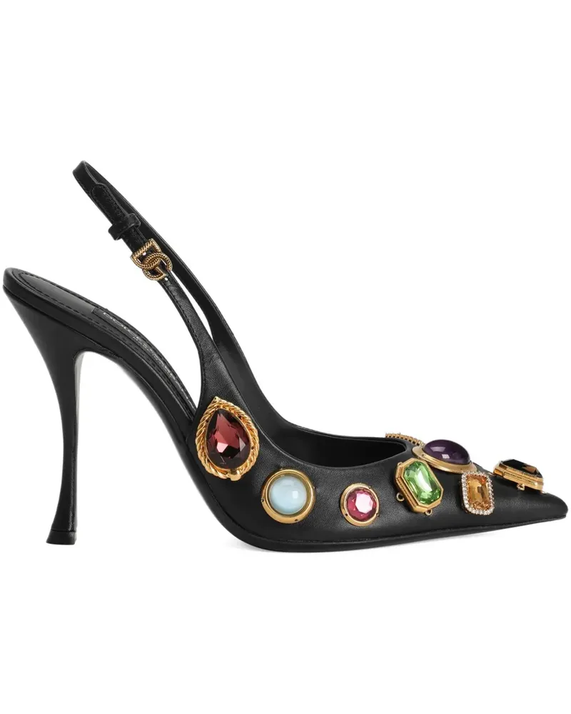 Dolce & Gabbana Slingback-Pumps 105mm - Schwarz Schwarz