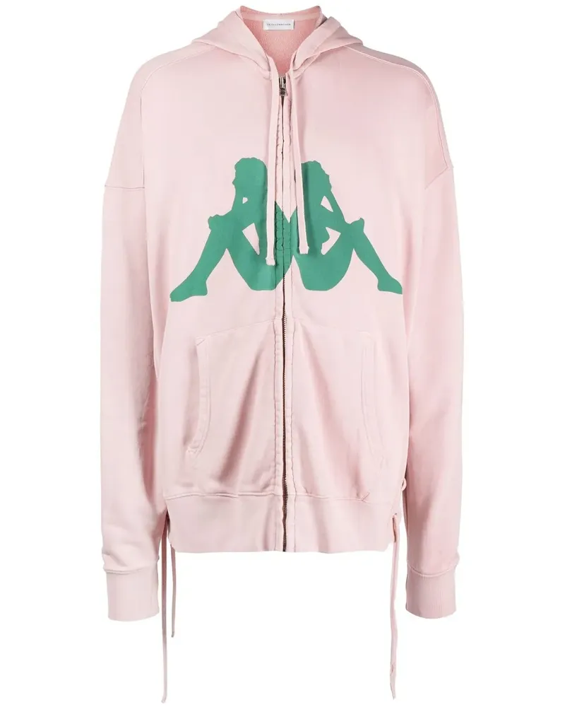 Faith Connexion Kapuzenjacke mit Logo-Print - Rosa Rosa