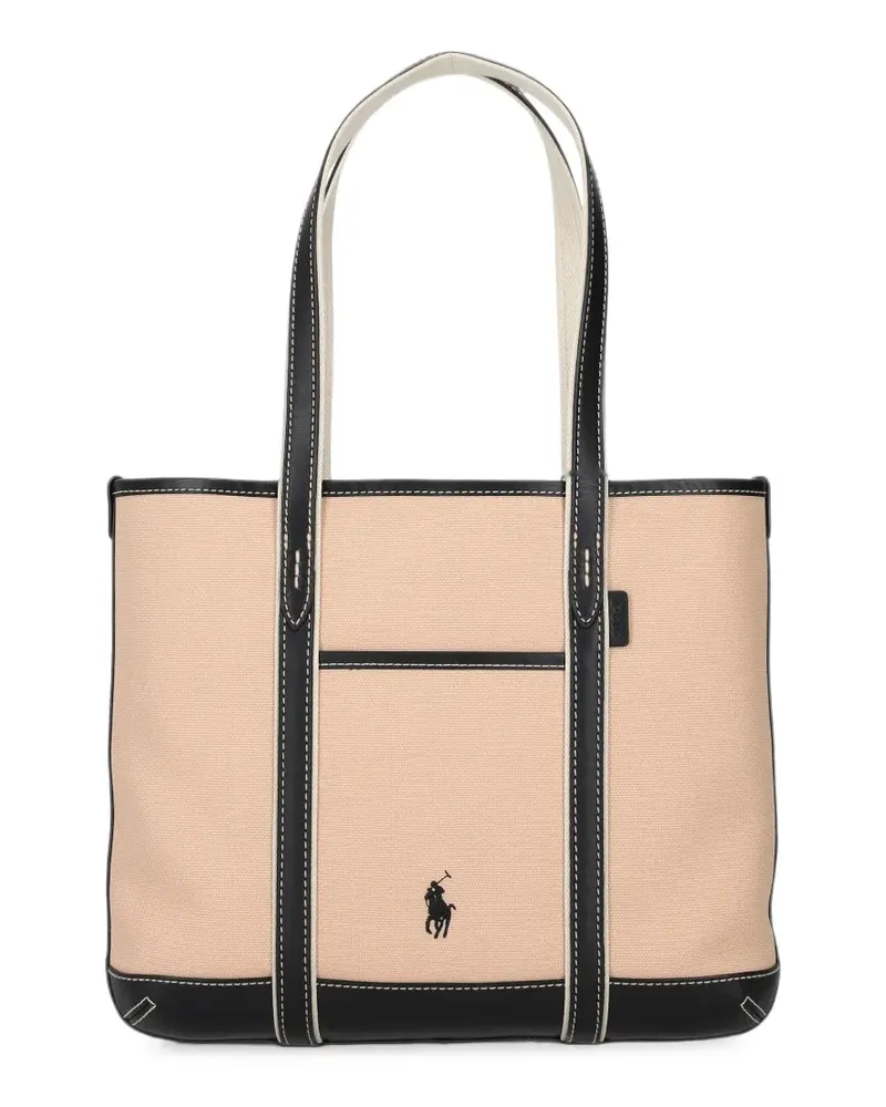 Ralph Lauren Tote Bag mit Logo-Stickerei - Nude Nude