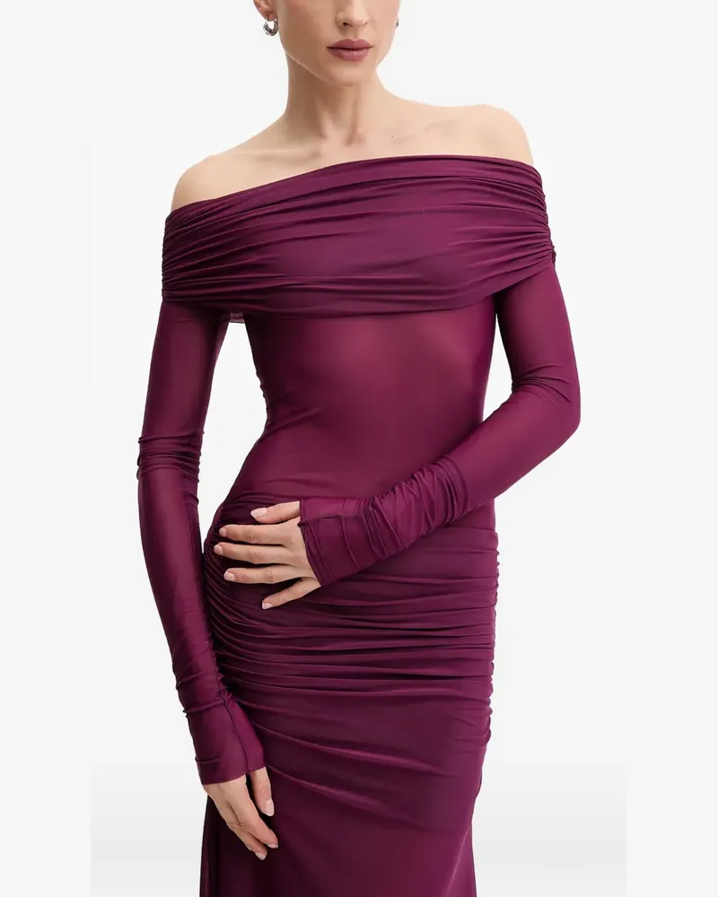 Aniye By Xena off-the-shoulder ruched maxi dress - Violett Violett