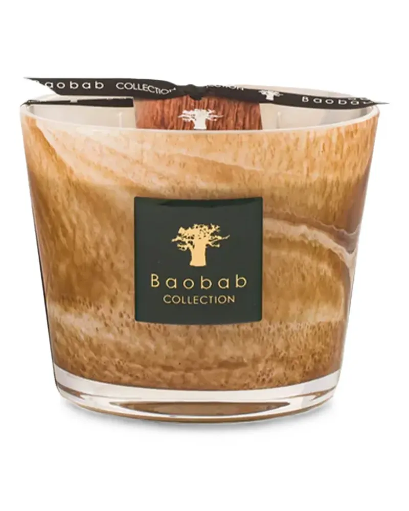 Baobab Collection Kerze mit marmoriertem Design - Nude Nude