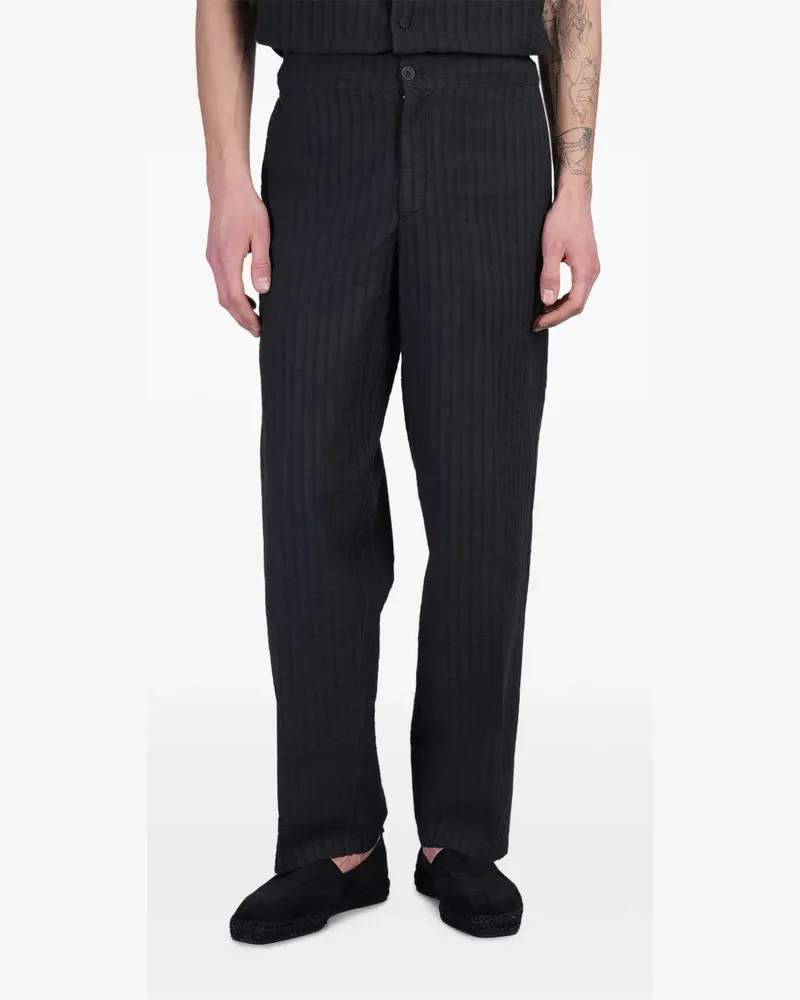 Costumein Gestreifte Hose - Schwarz Schwarz