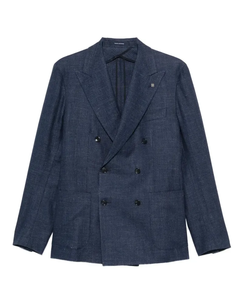 Tagliatore double-breasted peak-lapel blazer - Blau Blau