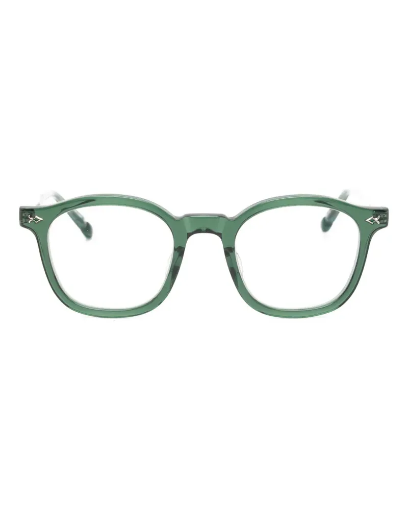 MATSUDA Brille mit rundem Gestell - Grün Grün