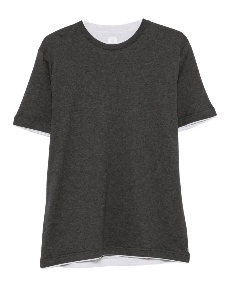 Eleventy T-Shirt im Layering-Look - Grau Grau