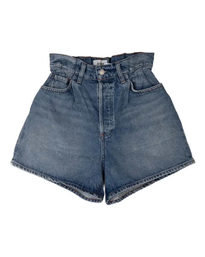 AGOLDE Lyonne high-waisted shorts - Blau Blau
