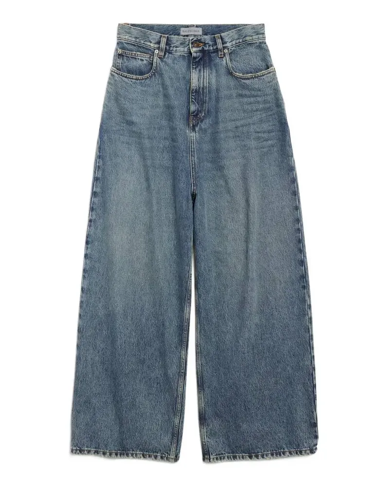 Balenciaga Tief sitzende Baggy-Jeans in Dirty Vintage Blue - Blau Blau