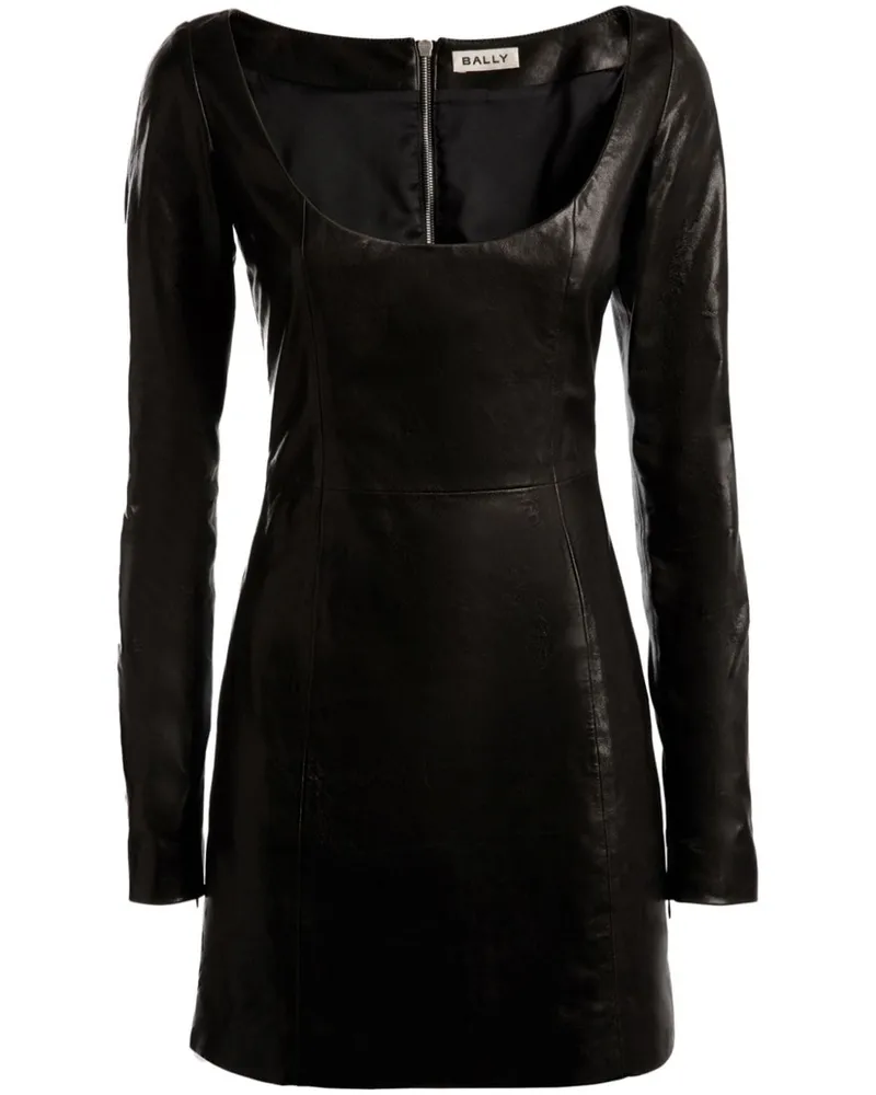 Bally Langärmeliges Minikleid - Schwarz Schwarz