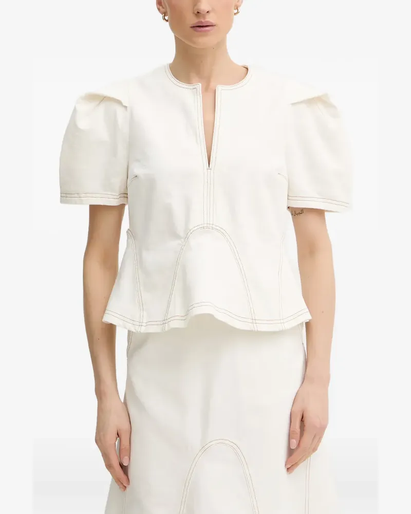 MUNTHE Baynor Bluse - Weiß Weiß