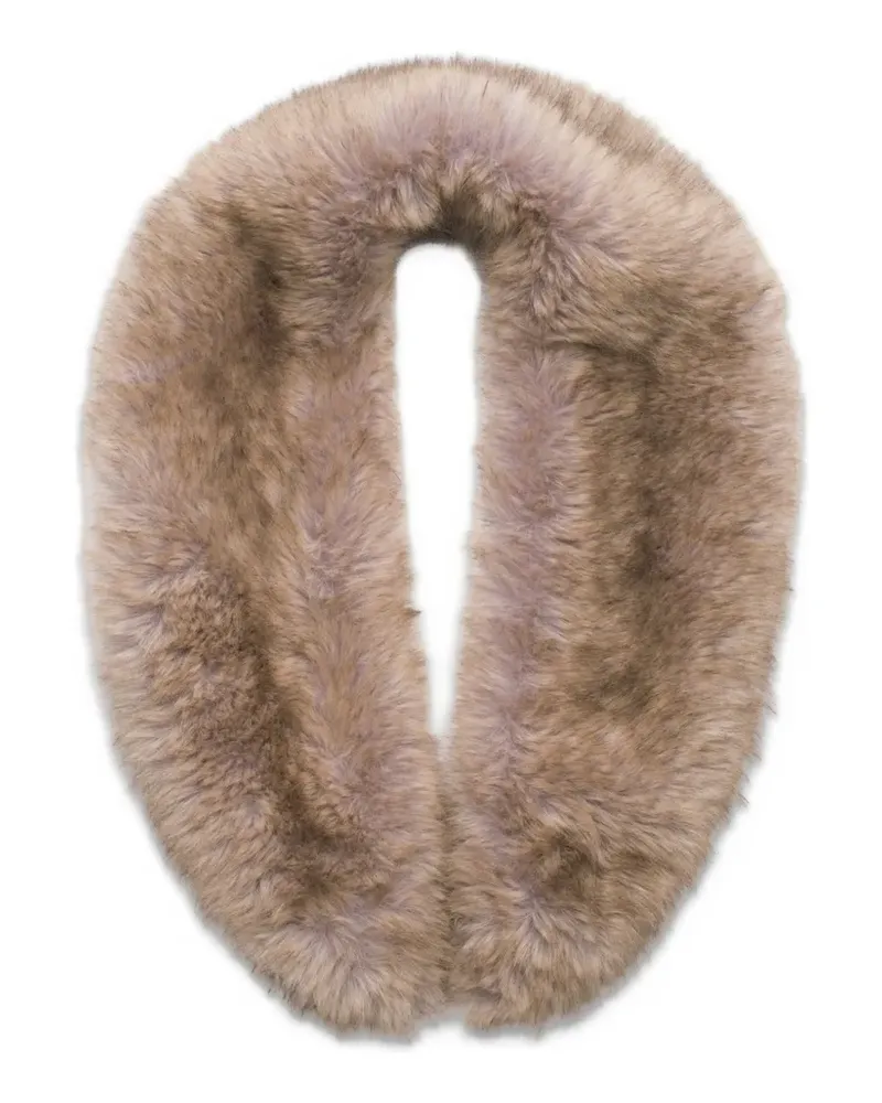 STAND Zofia Schal aus Faux Fur - Braun Braun