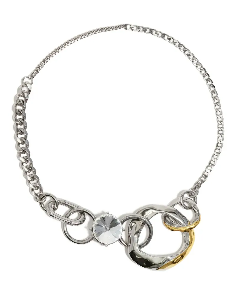 BIMBA Y LOLA Halskette mit Kristallen - Silber Silber