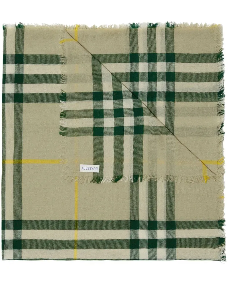 Burberry Schal mit Vintage-Check - Grün Grün