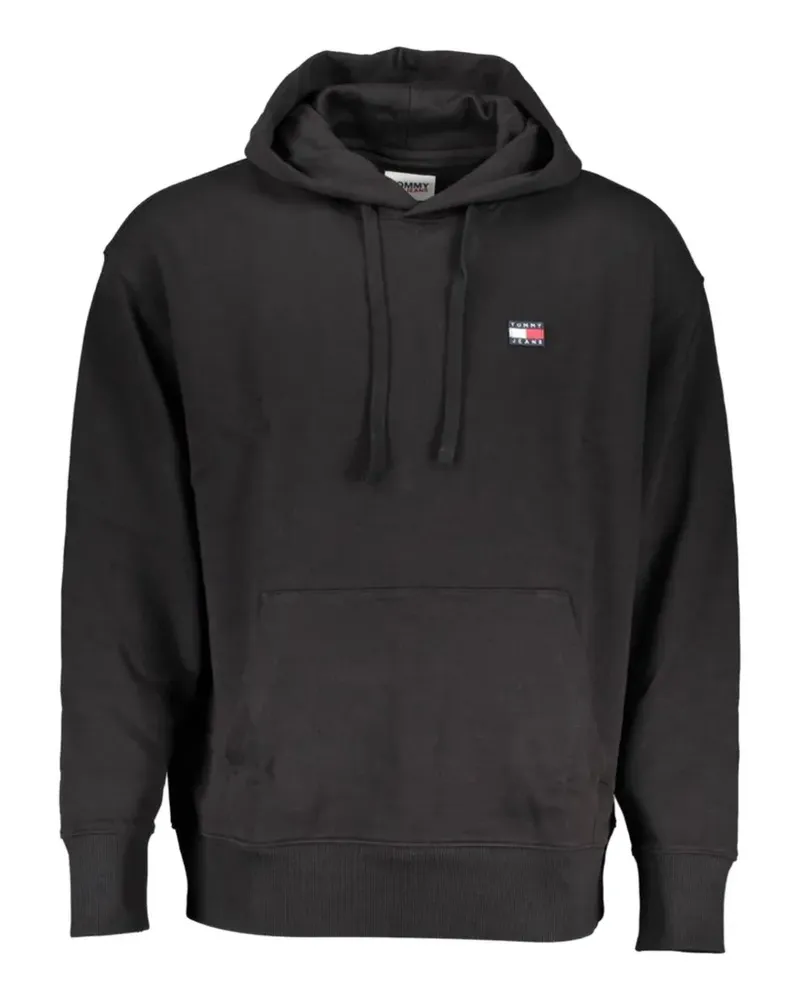 Tommy Hilfiger logo-patch hoodie - Schwarz Schwarz