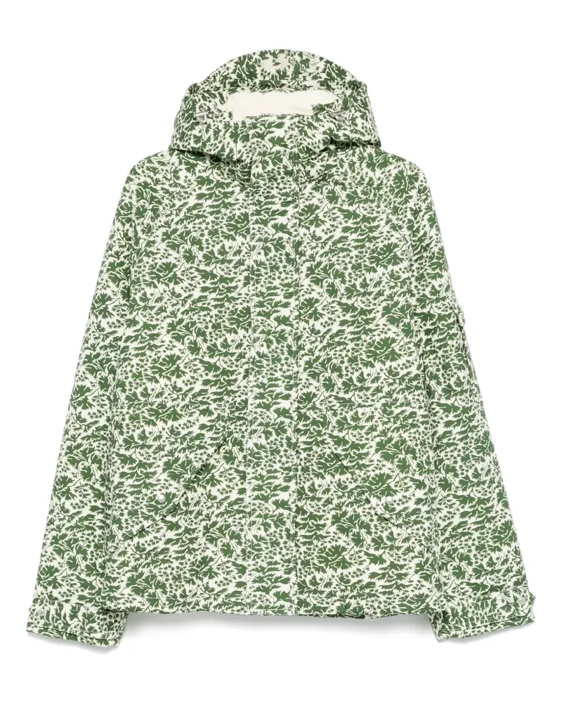 FURSAC Gefütterte Jacke mit Blumen-Print - Grün Grün