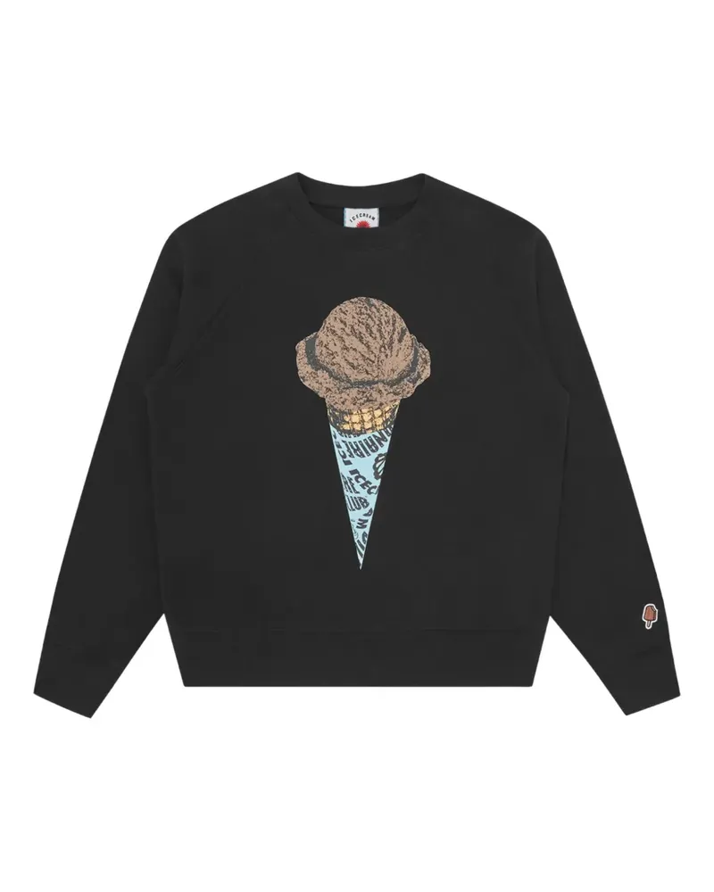 ICECREAM Cone Sweatshirt mit grafischem Print - Schwarz Schwarz