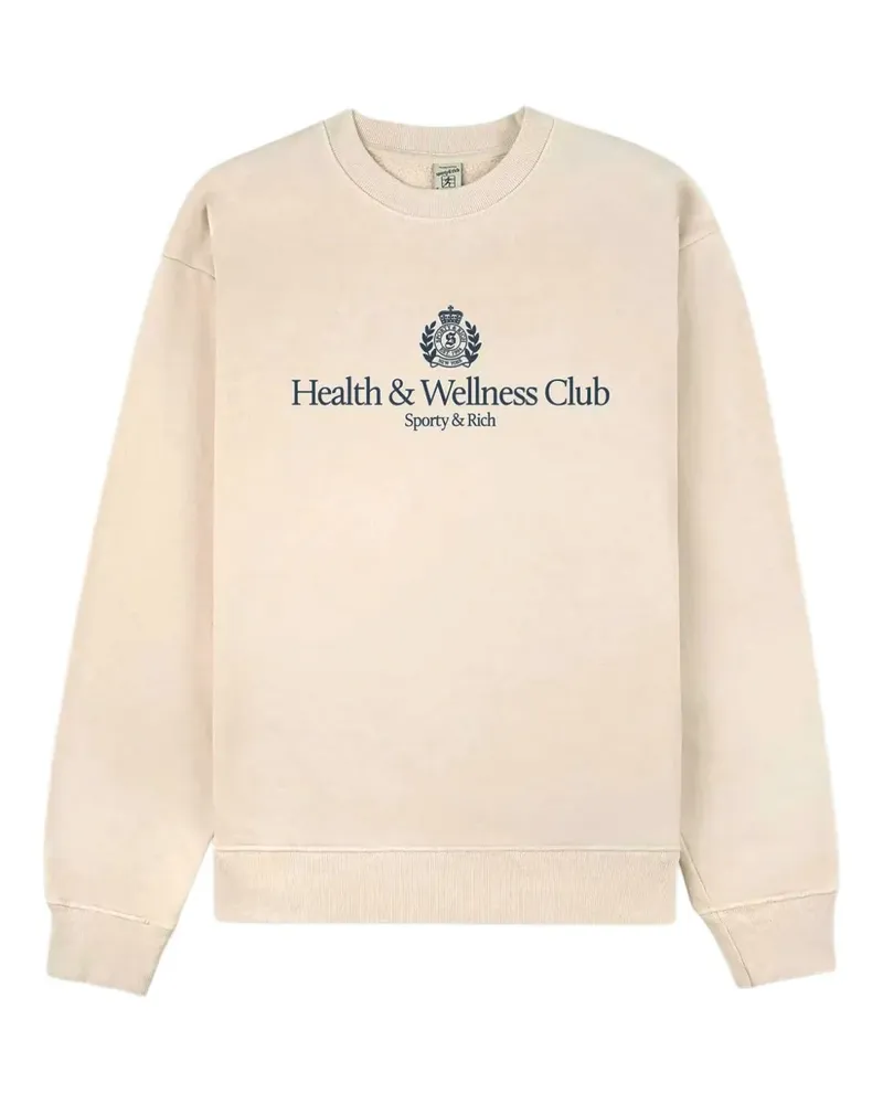 SPORTY & RICH H&W Crest Sweatshirt - Nude Nude