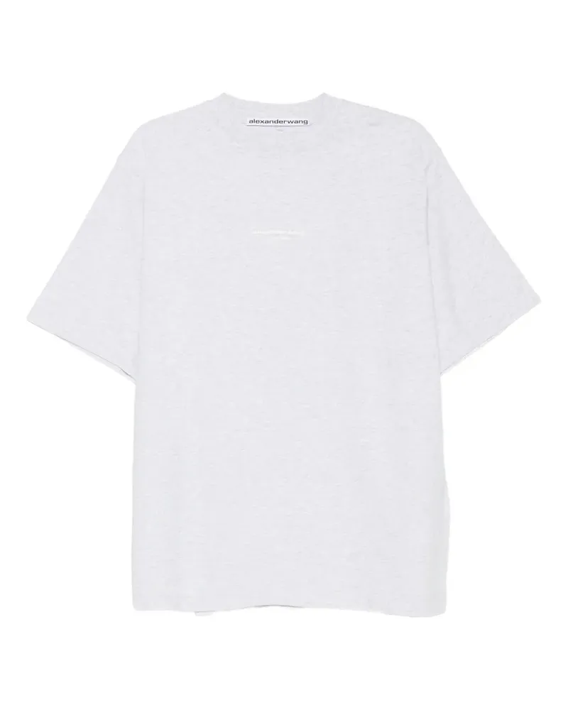 Alexander Wang logo-print oversized T-shirt - Grau Grau