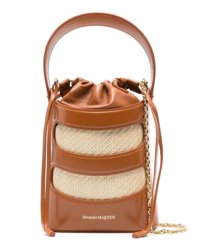Alexander McQueen Mini Rise Beuteltasche - Braun Braun