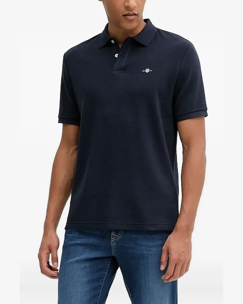 Gant Poloshirt mit Logo-Stickerei - Blau Blau