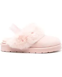 Moschino Slipper mit Logo-Print Rosa