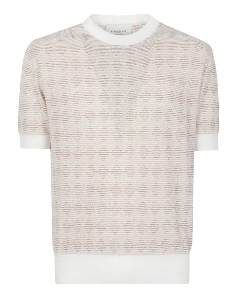 Ballantyne diamond-pattern T-shirt - Nude Nude