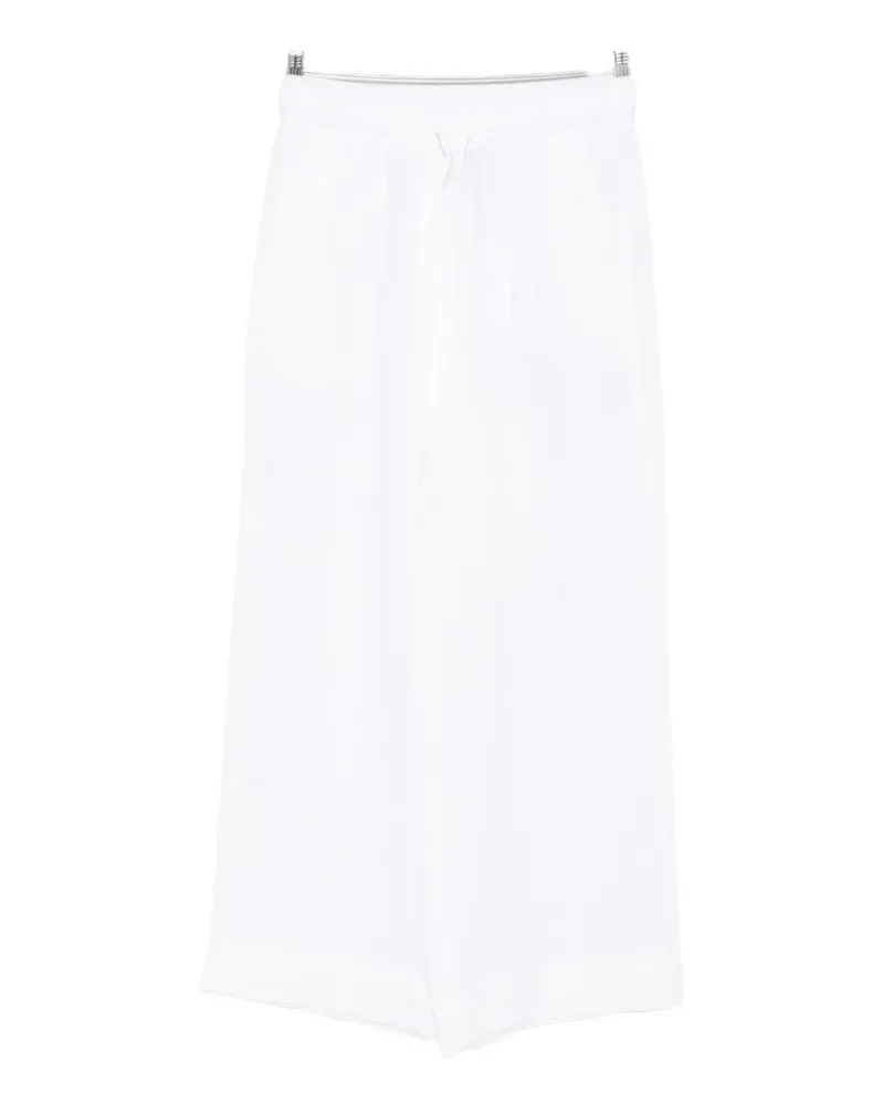 MARELLA drawstring linen trousers - Weiß Weiß