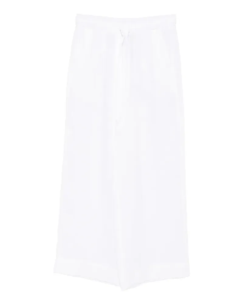 MARELLA drawstring linen trousers - Weiß Weiß